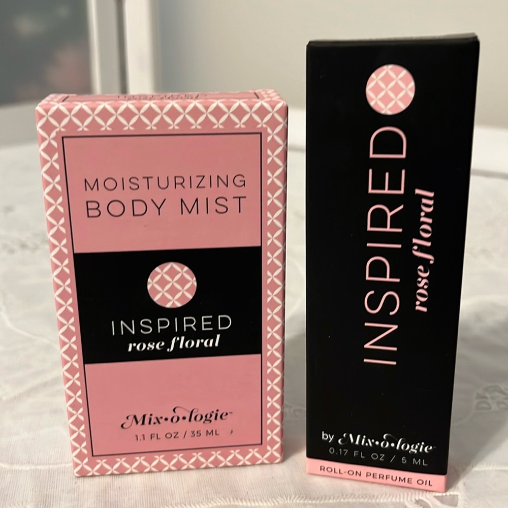 Mix-o-logie Rose Floral Body mist and roll-on pen RELIST